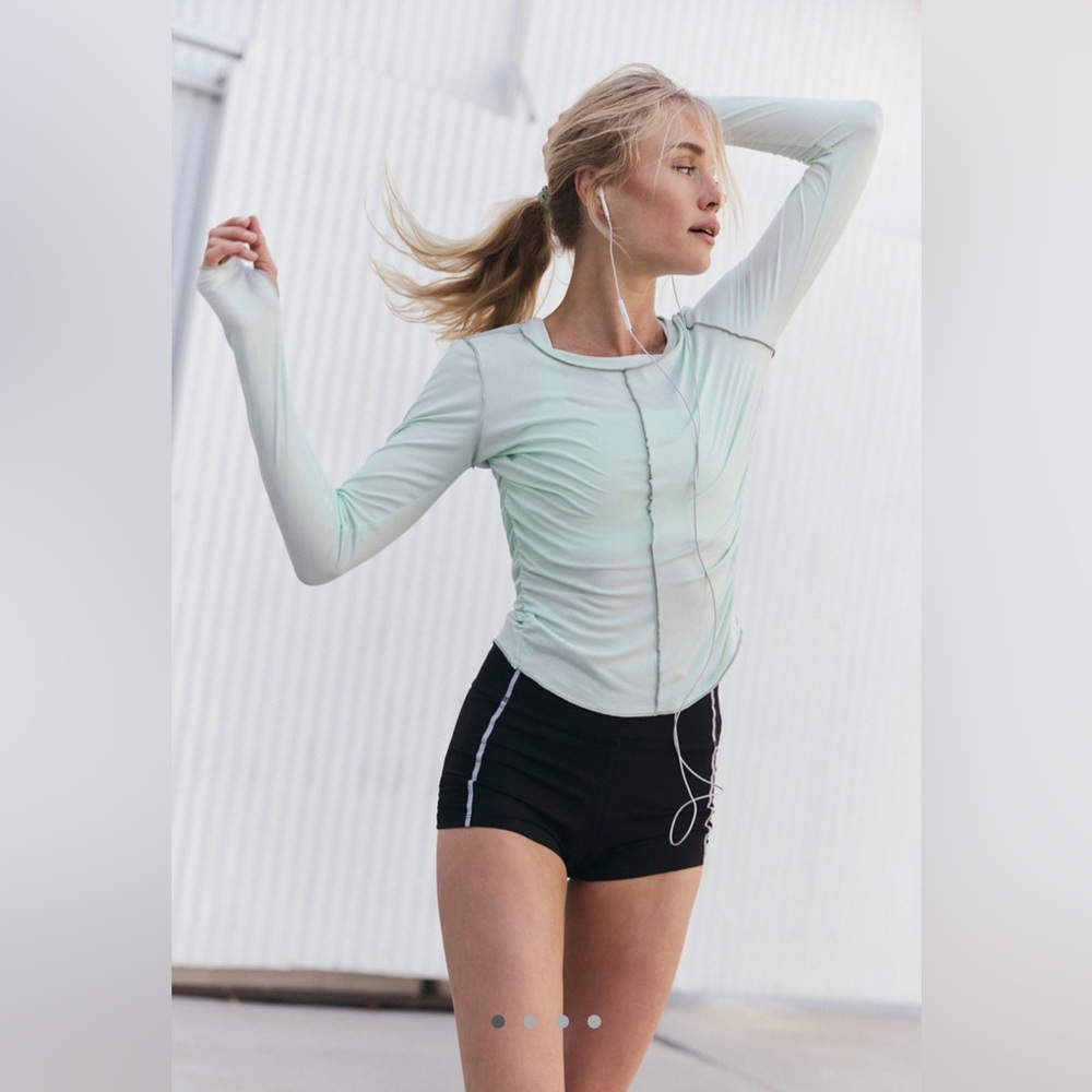 FP MVMT Right On Run Long Sleeve Pistachio Size Medium